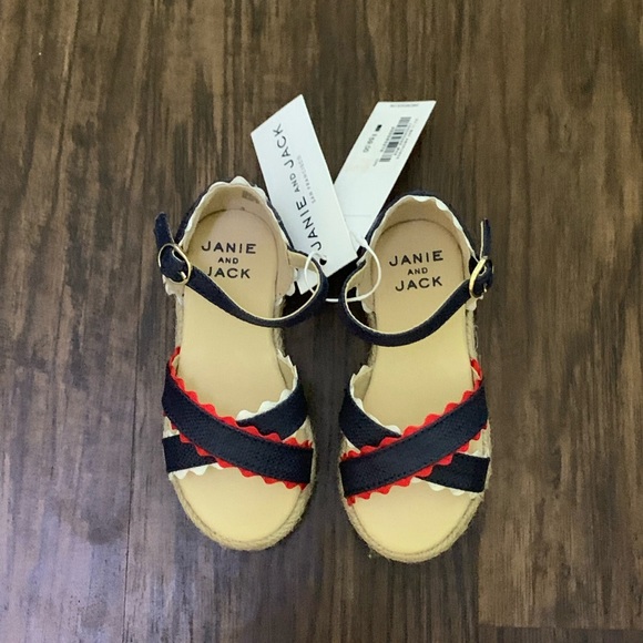 Janie and Jack Ric Rac cross strap Espadrille - Picture 9 of 16